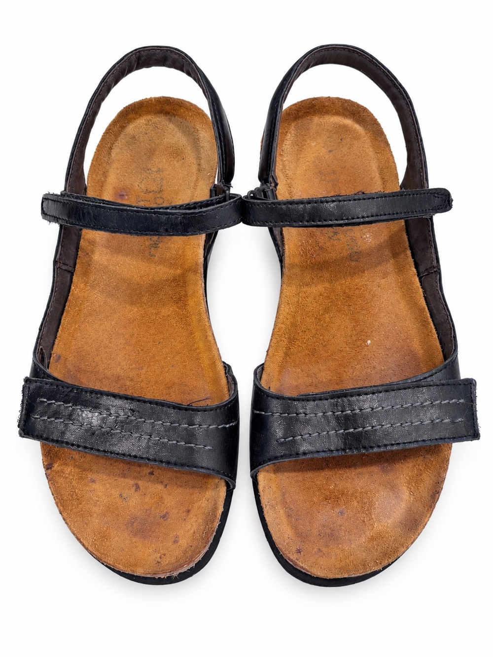 NAOT Black Leather Comfort Sandals – EU 40